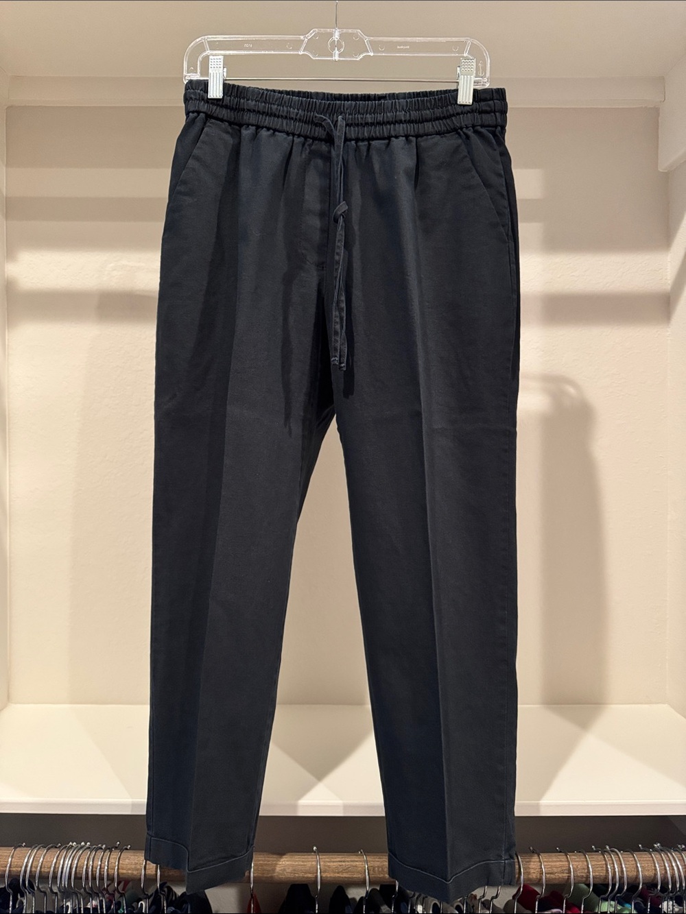 J. Crew Black Elastic Waist Ankle Pants